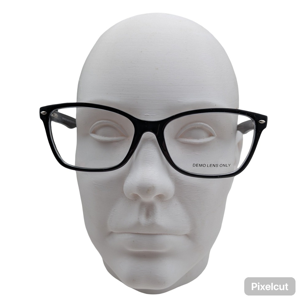 WP 20207 Black Crystal Rectangular Eyeglasses 58-17-150 Women New